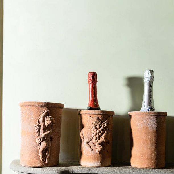 Portabottiglie Liscio Poggi Ugo Terracotta Impruneta