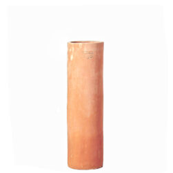 Vaso tronchetto per piante, superficie liscia. La forma cilindrica e il design del vaso lo rendono particolarmente bello ed elegante. Fatto artigianalmente.