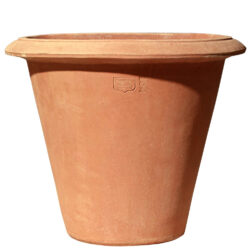 Pejrone smooth wall pot. Suitable for both planting and sink use. The wonderful and elegant shape and design of the pot decorates the furniture. Handmade.