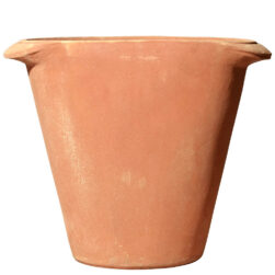 Vaso a parete liscio. Vaso alto adatto per piante rampicanti con alta capacità di terriccio in altezza. Vaso con ingombro ridotto.