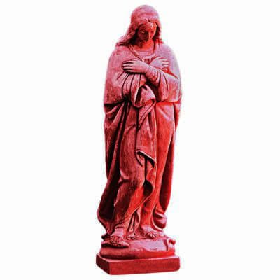 Madonna in statua, Collezione Giubileo. Scultura in terracotta, simbolo di pace e spiritualità, realizzata artigianalmente. Simbolo di fede.