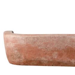 Handcrafted terracotta accessory, ideal for supporting pots and collecting plant drainage.