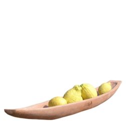 Tray for keys, fruit bowl. Inspired by Venetian gondolas. To be filled with fruit, sweets, candies, and small items. Decorative and functional object.