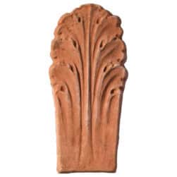 Terracotta Flowerbed Acanthus Leaf decorative element for garden borders and classical landscape design