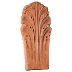 Terracotta Flowerbed Acanthus Leaf decorative element for garden borders and classical landscape design