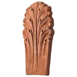 Terracotta Flowerbed Acanthus Leaf decorative element for garden borders and classical landscape design