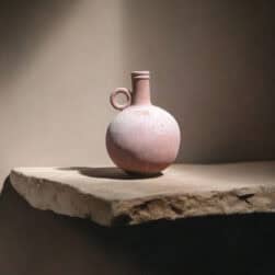 Palla manico anello. Soprammobile Arredo interno in cotto di qualità. Vaso in terracotta di Impruneta originale. Decorazione casa. Vaso da fiori secchi e freschi. Articolo per mobile, muretto, piedistallo, colonna, mensola tavolo.