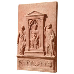 The Impruneta Tabernacle celebrates Renaissance sacred art, combining spirituality and artistic beauty, inspired by the tabernacle of the Basilica of Impruneta.