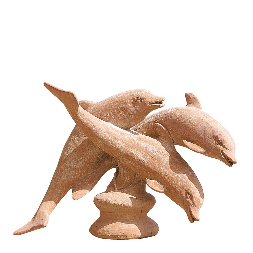 Dolphins. Classic statue depicting dolphins. Modeling made in high relief. Handmade, frost resistant. The shape remains unchanged over time.
