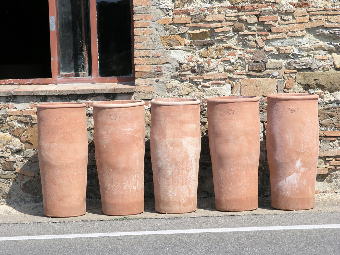 Primitive pot, for esternal use with plant. decorative vases and furnishings. Handmade by craftsmen with Impruneta terracotta.