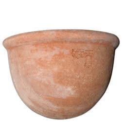 Tasca a Nido in terracotta da parete per piante ricadenti e aromatiche, produzione artigianale toscana