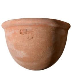 Tasca a Nido in terracotta da parete per piante ricadenti e aromatiche, produzione artigianale toscana