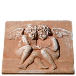 Angeli Lettori - Rosso Fiorentino rilievo in terracotta