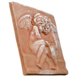 Angeli Lettori - Rosso Fiorentino rilievo in terracotta