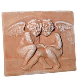 Angeli Lettori - Rosso Fiorentino rilievo in terracotta