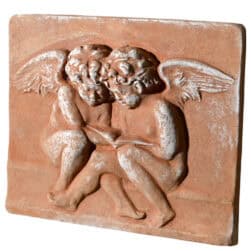 Angeli Lettori - Rosso Fiorentino rilievo in terracotta