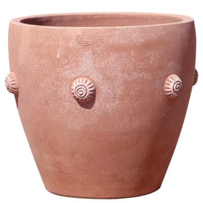 Vaso per pianta in terracotta fatto a mano. Usato anche come portavaso. da esterno e interno per arredo e decorazione. bella idea regalo.