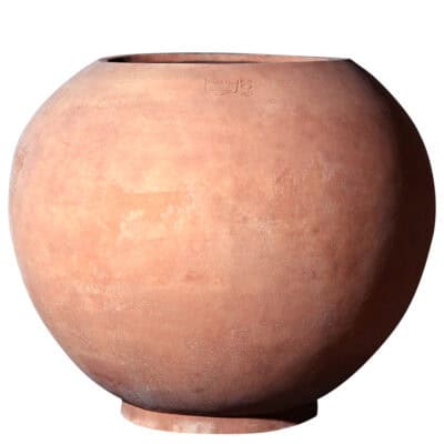 Vaso Marte a sfera per piante. Adatto come portavaso. Elegante forma a palla per impiego interno e esterno. Vaso particolare per arredo. Design contemporaneo e semplice.