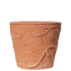 Vase of leaves. Small pot. Flowerpot, aromatic plants, pen holder, ladle holder. For terrace and kitchen, shelves, or to hang.