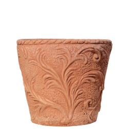 Vase of leaves. Small pot. Flowerpot, aromatic plants, pen holder, ladle holder. For terrace and kitchen, shelves, or to hang.