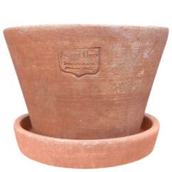 Set di 10 Conini in terracotta di Impruneta, alti 9 cm, perfetti per piante e decorazioni.