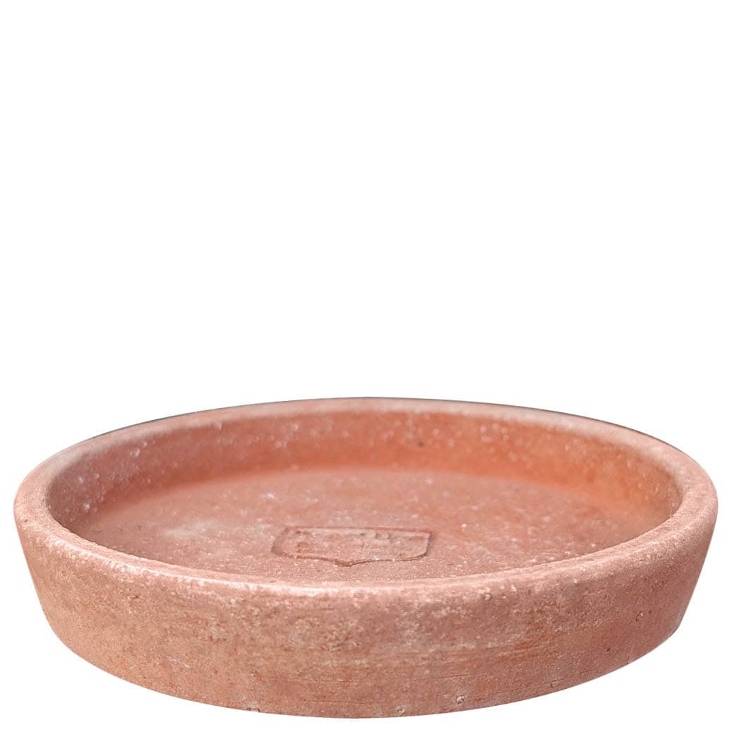 Piattino sottovaso in terracotta Impruneta per piccoli vasi