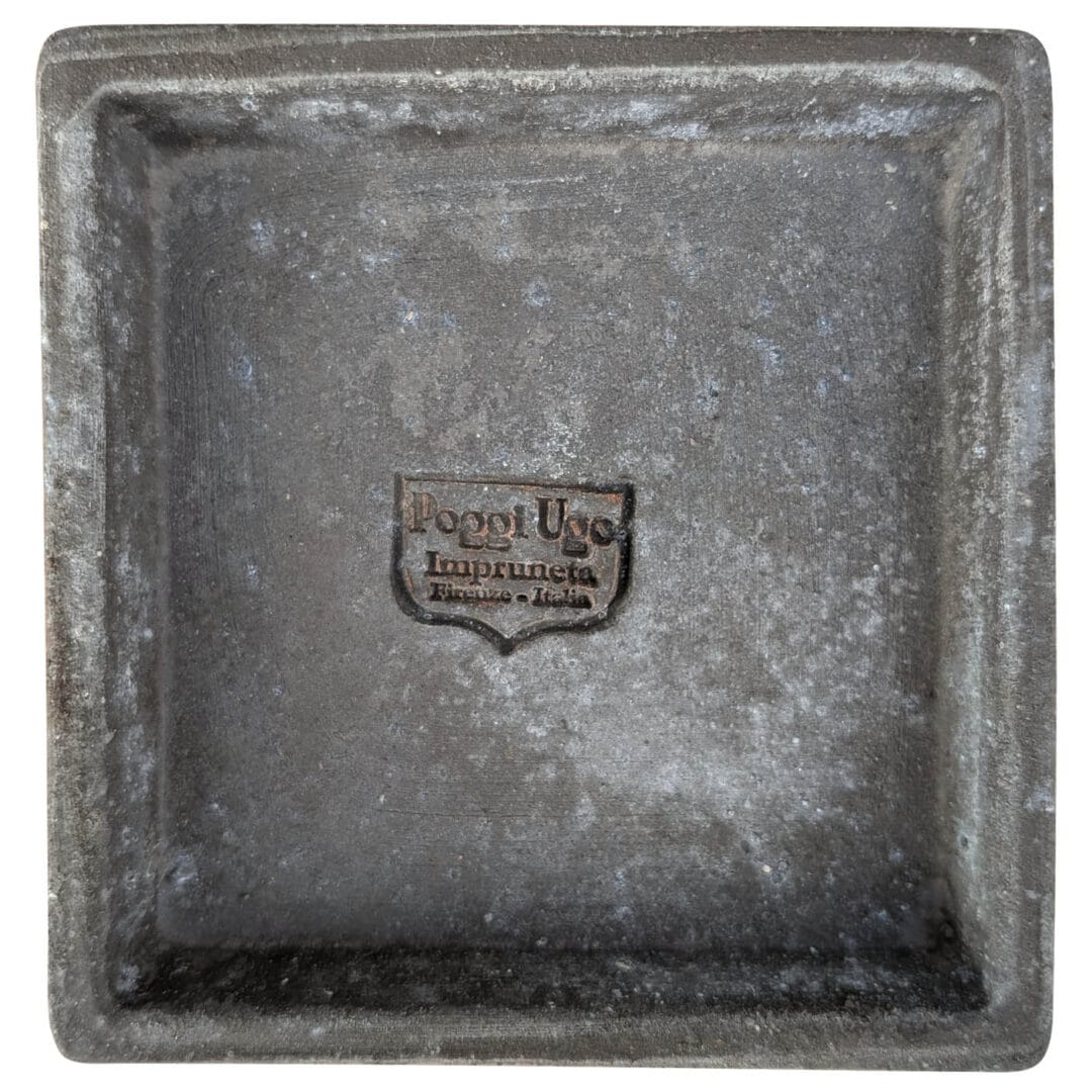 Piattino quadrato in terracotta Impruneta