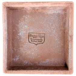 Piattino quadrato in terracotta Impruneta